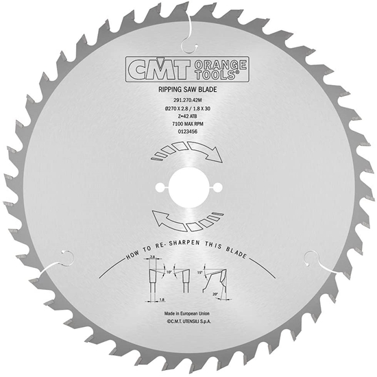 Picture of Griešanas disks kokam CMT 291; 270x2.8x30; Z42; 15°