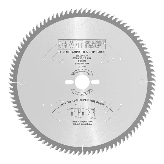 Picture of Griešanas disks kokam CMT 295; 250x3,2x30; Z78; 10°