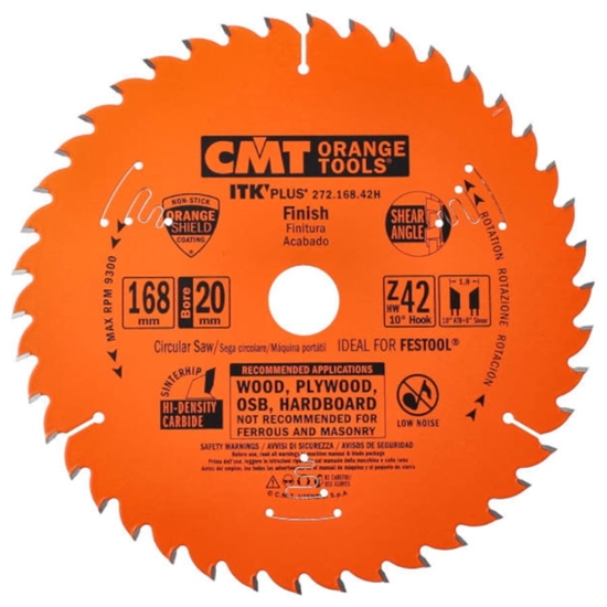 Picture of Griešanas disks kokam CMT ITK-Plus® 271; 168x1,7x20; Z36; 10°