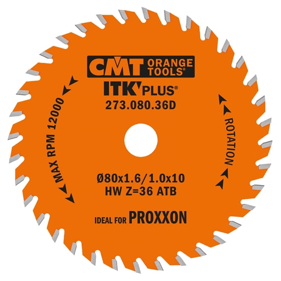 Picture of Griešanas disks kokam CMT ITK-Plus® 271; 80x1,6x10; Z36; 15°