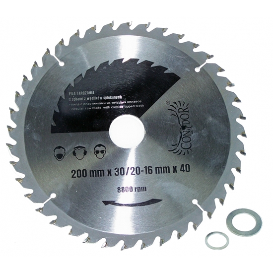 Picture of Griešanas disks kokam Condor CON-TCT-2004; 200 mm; Z40