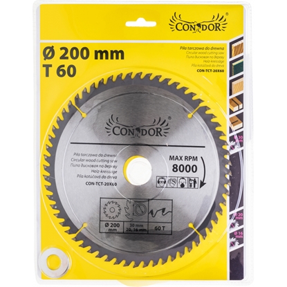 Picture of Griešanas disks kokam Condor CON-TCT-2006; 200 mm; Z60