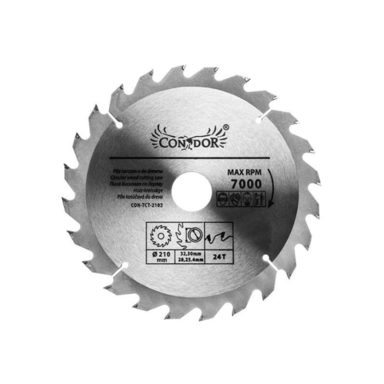 Picture of Griešanas disks kokam Condor CON-TCT-2102; 210 mm; Z24