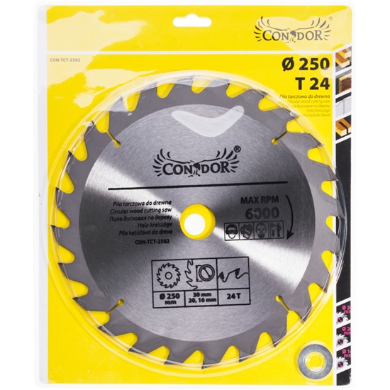 Picture of Griešanas disks kokam Condor CON-TCT-2502; 250 mm; Z24