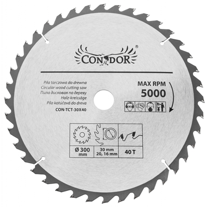 Picture of Griešanas disks kokam Condor CON-TCT-3004; 300 mm; Z40