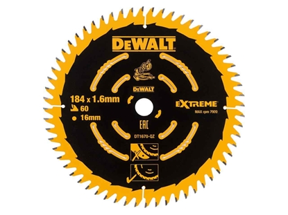 Изображение Griešanas disks kokam DeWalt DT1670-QZ; 184 mm