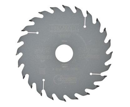 Изображение Griešanas disks kokam DeWalt DT4027-QZ; 165x30x2,6 mm; 25°