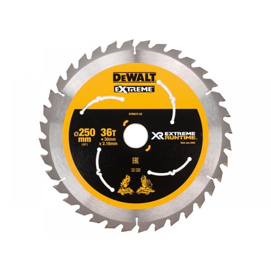 Изображение Griešanas disks kokam DeWalt DT99572-QZ; 250x30 mm; Z36