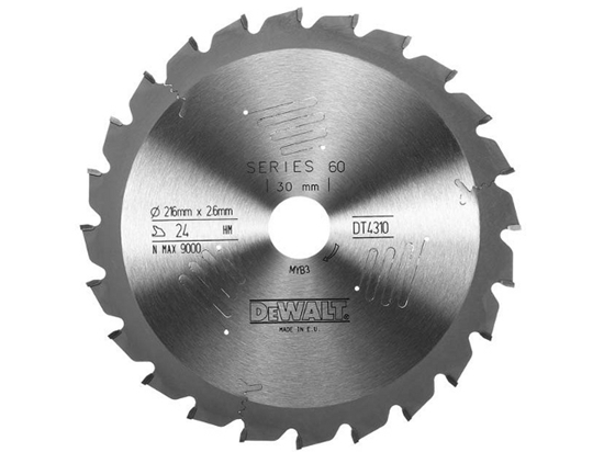Изображение Griešanas disks kokam DeWalt; 216x2,6x30,0 mm; Z24; -5°