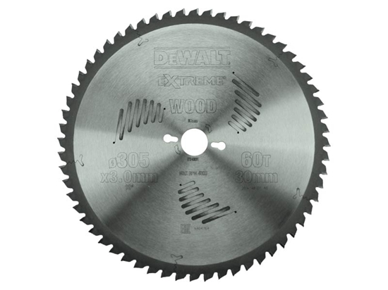 Изображение Griešanas disks kokam DeWalt; 305x3x30,0 mm; Z60; -5°