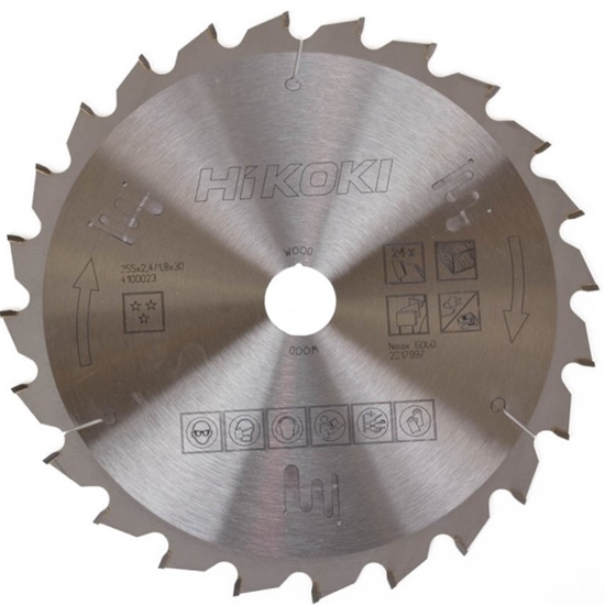 Picture of Griešanas disks kokam Hikoki 4100023; 255x1,8x30 mm; Z24