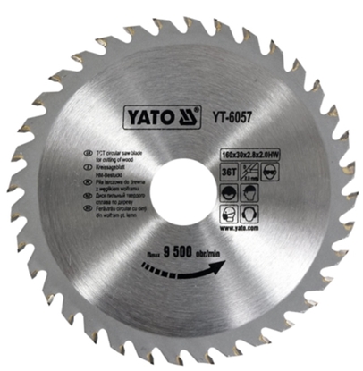 Attēls no Griešanas disks kokam Yato YT-6057; 160x30 mm; Z36