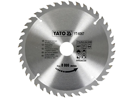 Attēls no Griešanas disks kokam Yato YT-6072; 250x30x2,2 mm
