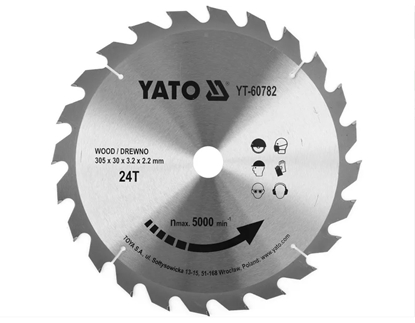 Изображение Griešanas disks kokam Yato YT-60782; 300x30x2,2 mm