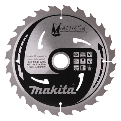 Изображение Griešanas disks kokam Makita B-32063; 235 mm