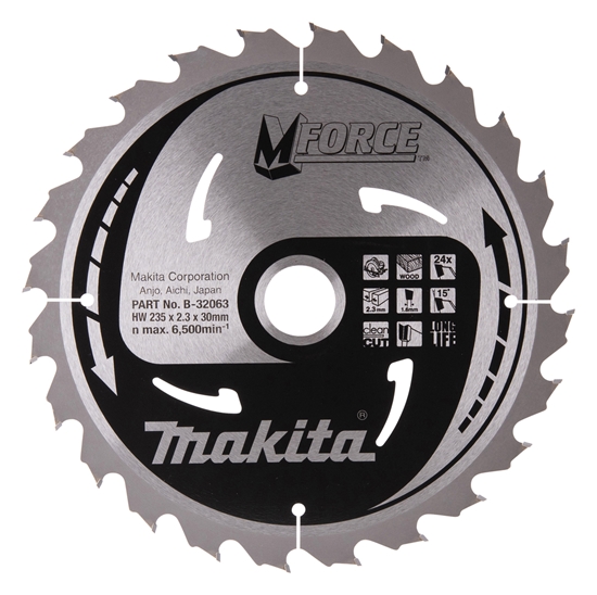 Изображение Griešanas disks kokam Makita B-32063; 235 mm