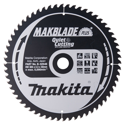 Изображение Griešanas disks kokam Makita B-32546; 305 mm