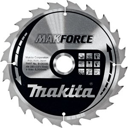 Изображение Griešanas disks kokam Makita MakForce; 230x2,3x30 mm; Z24; 20°
