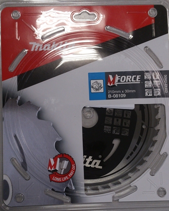 Изображение Griešanas disks kokam Makita MFORCE; 210x2,3x30,0 mm; Z40; 15°