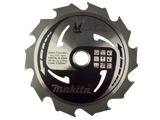 Изображение Griešanas disks kokam Makita; 165x2x20,0 mm; Z10; 15°