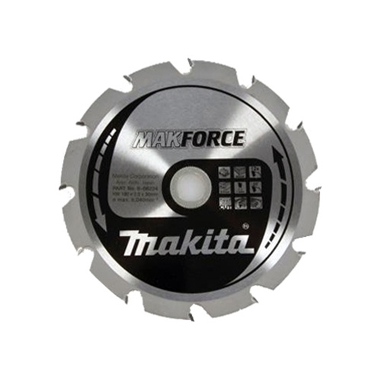 Изображение Griešanas disks kokam Makita; 190x2x30,0 mm; Z12; 20°