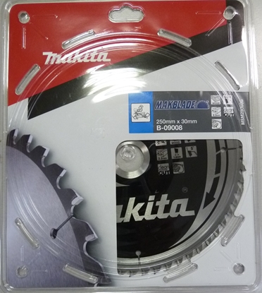 Изображение Griešanas disks kokam Makita; 250x2,3x30,0 mm; Z60; 5°