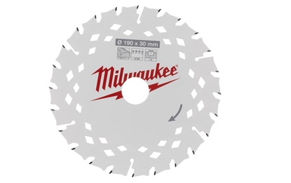 Attēls no Griešanas disks kokam Milwaukee 4932498976; 190x30 mm; Z24