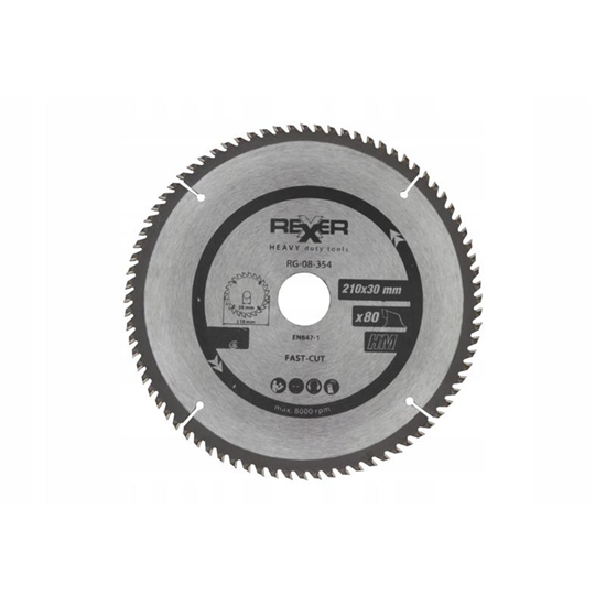 Picture of Griešanas disks kokam Rexxer RG-08-354; 210x30x2,2 mm