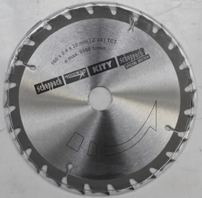 Picture of Griešanas disks kokam Scheppach; 160x20,0 mm; Z24