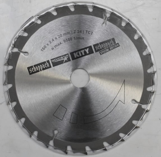 Picture of Griešanas disks kokam Scheppach; 160x20,0 mm; Z24