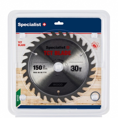 Attēls no Griešanas disks kokam Specialist Wood; 150x1,4x20/16 mm; Z30
