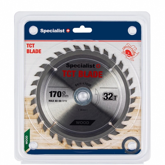 Picture of Griešanas disks kokam Specialist Wood; 170x1,4x30/20/16 mm; Z32