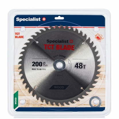 Attēls no Griešanas disks kokam Specialist Wood; 200x1,4x30/20/16 mm; Z48