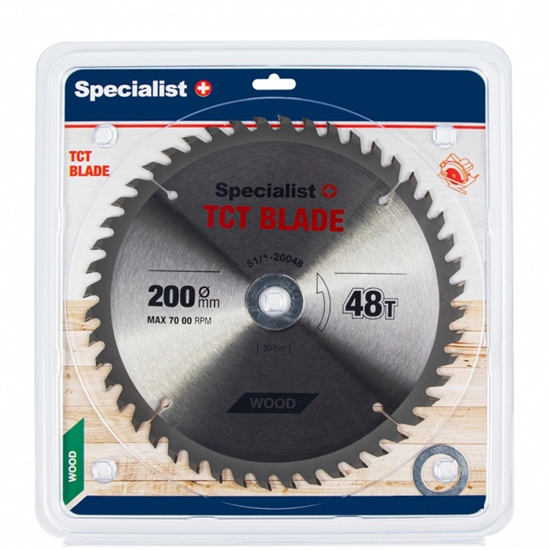 Picture of Griešanas disks kokam Specialist Wood; 200x1,4x30/20/16 mm; Z48