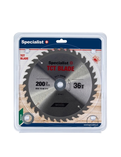 Picture of Griešanas disks kokam Specialist Wood; 200x1,4x32/30/20/16 mm; Z36