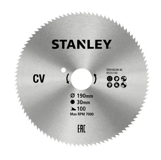 Picture of Griešanas disks kokam Stanley STA10230-XJ; 190x30 mm
