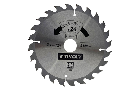 Изображение Griešanas disks kokam Tivoly XT50514004434; 190 mm; Z24; 15°