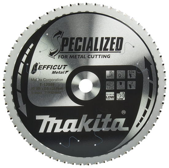 Picture of Griešanas disks Makita E-12049; 305x25,4 mm; Z63; 0°