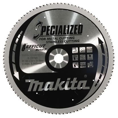 Изображение Griešanas disks Makita E-19750; 305x25,4 mm; Z96; -3°