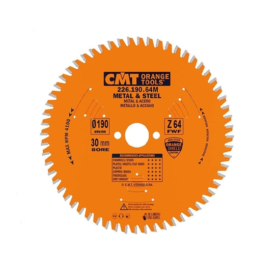 Picture of Griešanas disks metālam CMT 226; 190x2,0x30; Z64; 0°