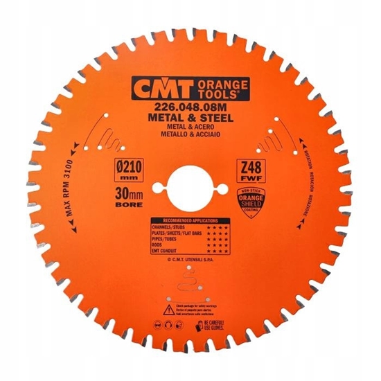 Picture of Griešanas disks metālam CMT 226; 210x2,2x30; Z48; 0°