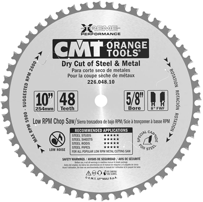 Picture of Griešanas disks metālam CMT 226; 254x2,2x15,87 mm; Z48; 0°