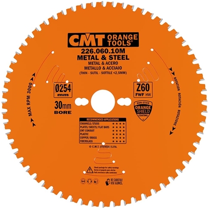 Picture of Griešanas disks metālam CMT 226; 254x2,2x30; Z60; 0°