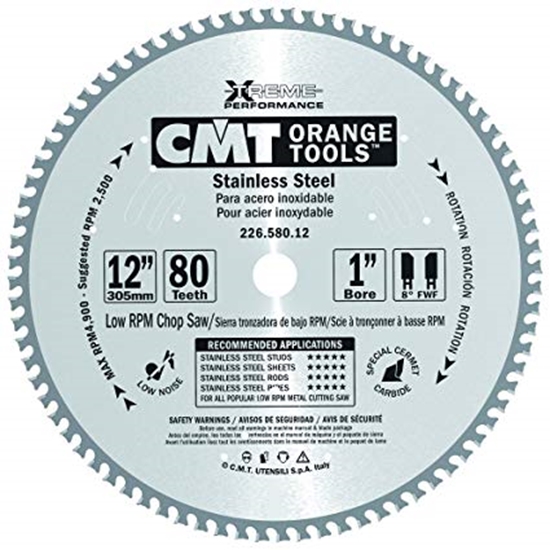 Picture of Griešanas disks metālam CMT 226; 300x2,2x25,4 mm; Z80; 10°