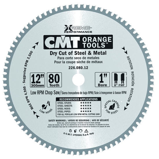 Picture of Griešanas disks metālam CMT 226; 305x2.2x25.4; Z80; 8°