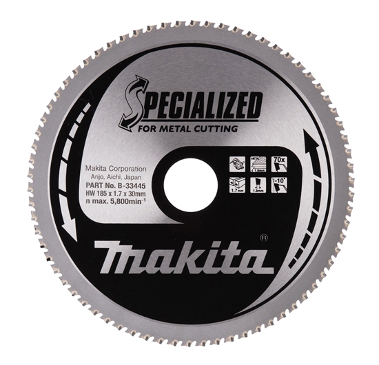 Изображение Griešanas disks metālam Makita B-33445; 185 mm