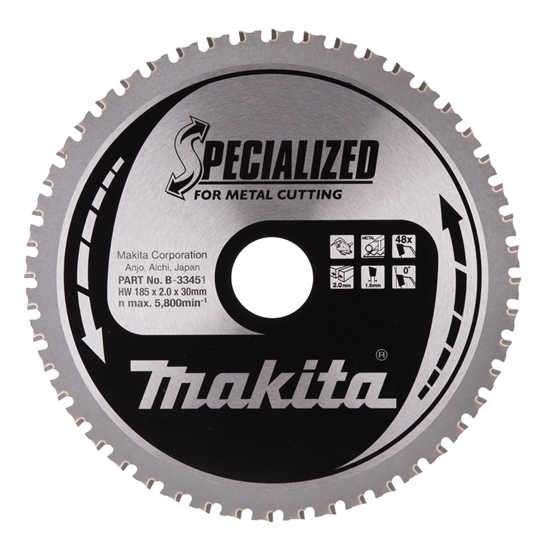 Picture of Griešanas disks metālam Makita B-33451; 185x2x30 mm