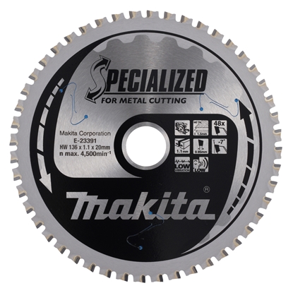 Picture of Griešanas disks metālam Makita E-23391; 136 mm