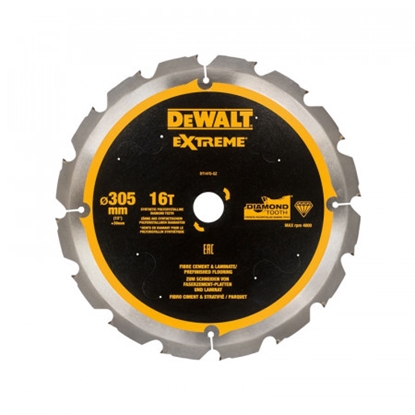 Изображение Griešanas disks šķiedru cementam DeWalt DT1475-QZ; 16T; 305 mm