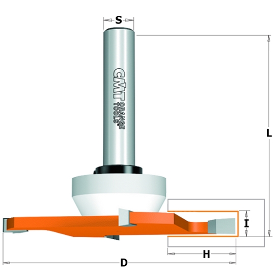 Picture of Gropju diskfrēze CMT 822.033.11B; 6,35/92 mm; ar lodīšgultni